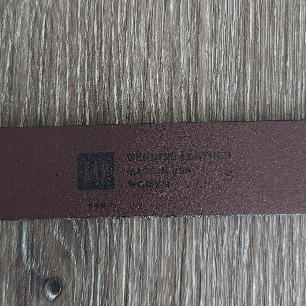 GAP Women's Brown Leather Belt Small - Picture 3 of 6
